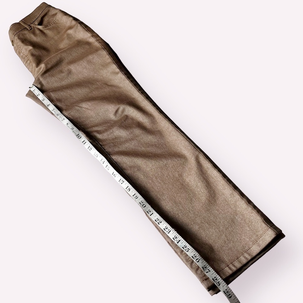 Lafayette 148 NY Metallic Cropped Slim Straight Jeans Size 6 - Picture 13 of 15